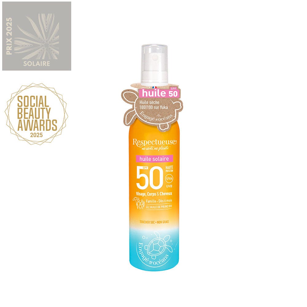 Respectueuse Olio solare SPF50 100 ml