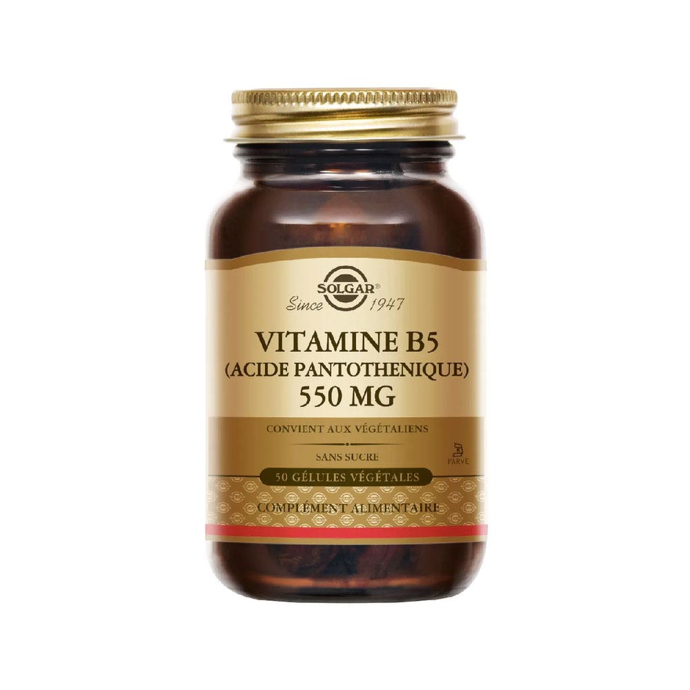 Solgar Vitamine B5 bellezza pelle, capelli, unghie 50 geluli vegetali