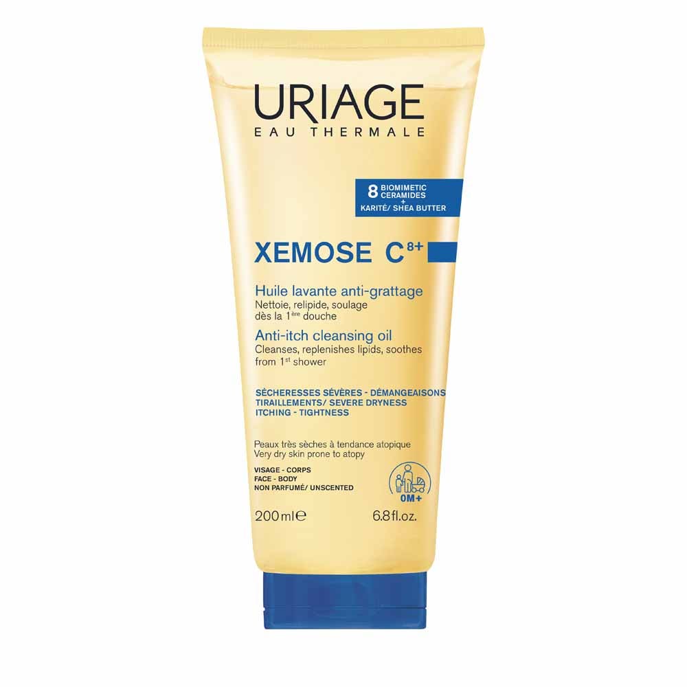 Uriage Xémose C8+ Olio detergente anti-prurito e pelle atopica con prurito 200 ml