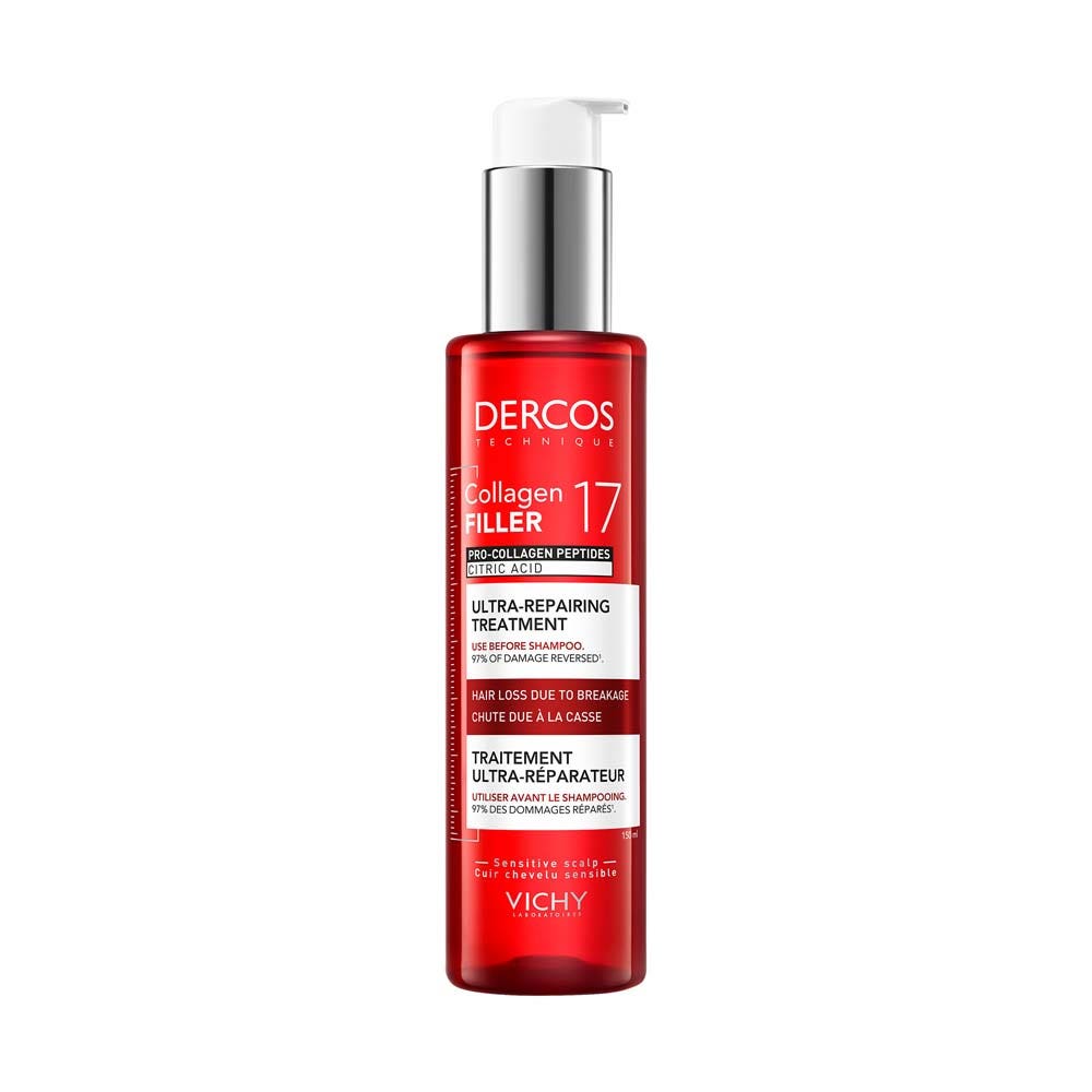 Vichy Dercos Collagen Filler 17 Pre-Shampoo Fortificante Riparatore Intensivo 150 ml