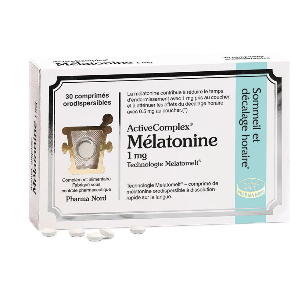 Pharma Nord Melatonina ActiveComplex Sonno e jet lag 30 comprimari