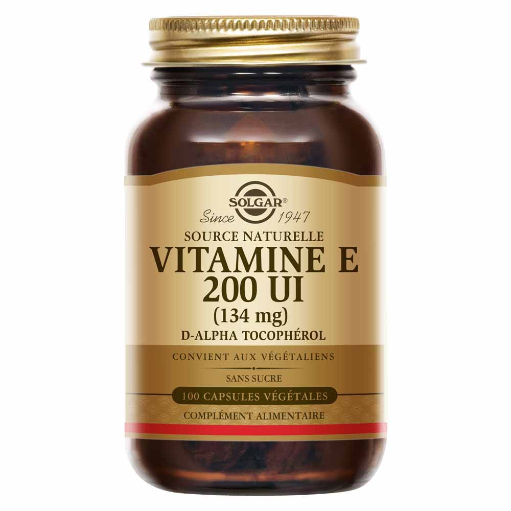 Solgar Vitamina E 200 UI 200 UI con azione antiossidante per bellezza e stress ossidativo 50 capsule