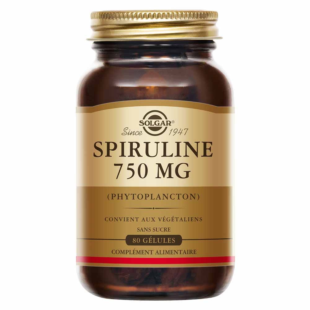 Solgar Spirulina per vitalità e detox 80 compresse