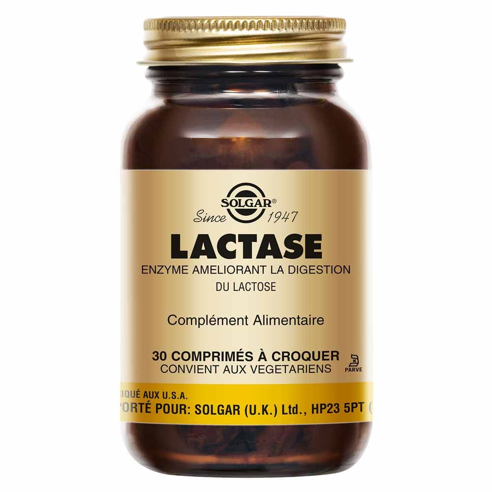 Solgar Lactase digestione lattosio disintossicazione 30 compresse masticabili