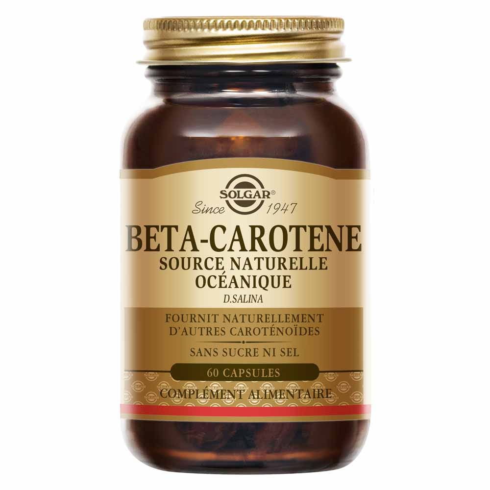 Solgar Beta-carotene 7 mg per la preparazione della pelle al sole 60 capsule