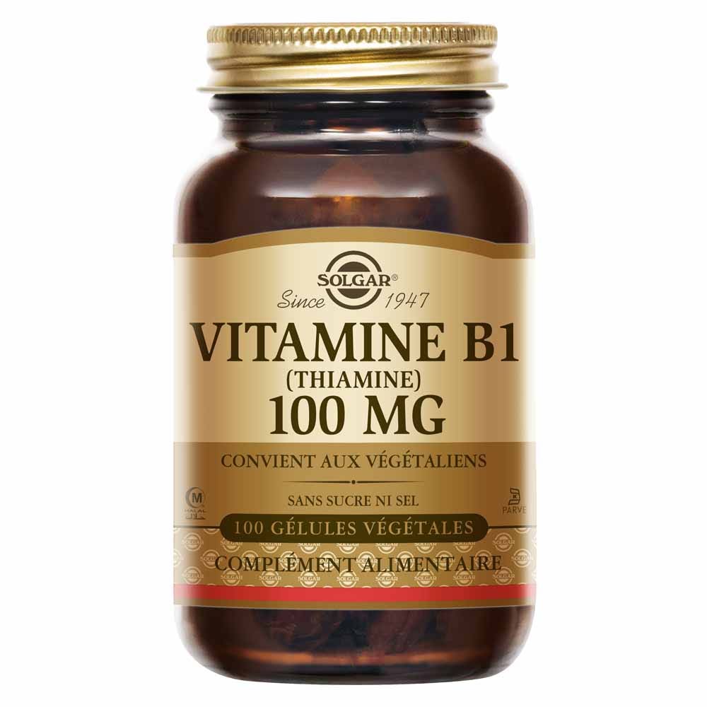 Solgar Vitamina B1 difese immunitarie vitalità 100 gelulati vegetali