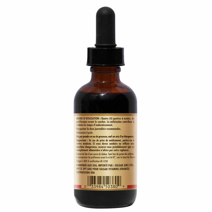 Solgar Melatonina liquida per sonno e jet lag 59 ml - Easypara Solgar Melatonina liquida per sonno e jet lag 59 ml - Easypara