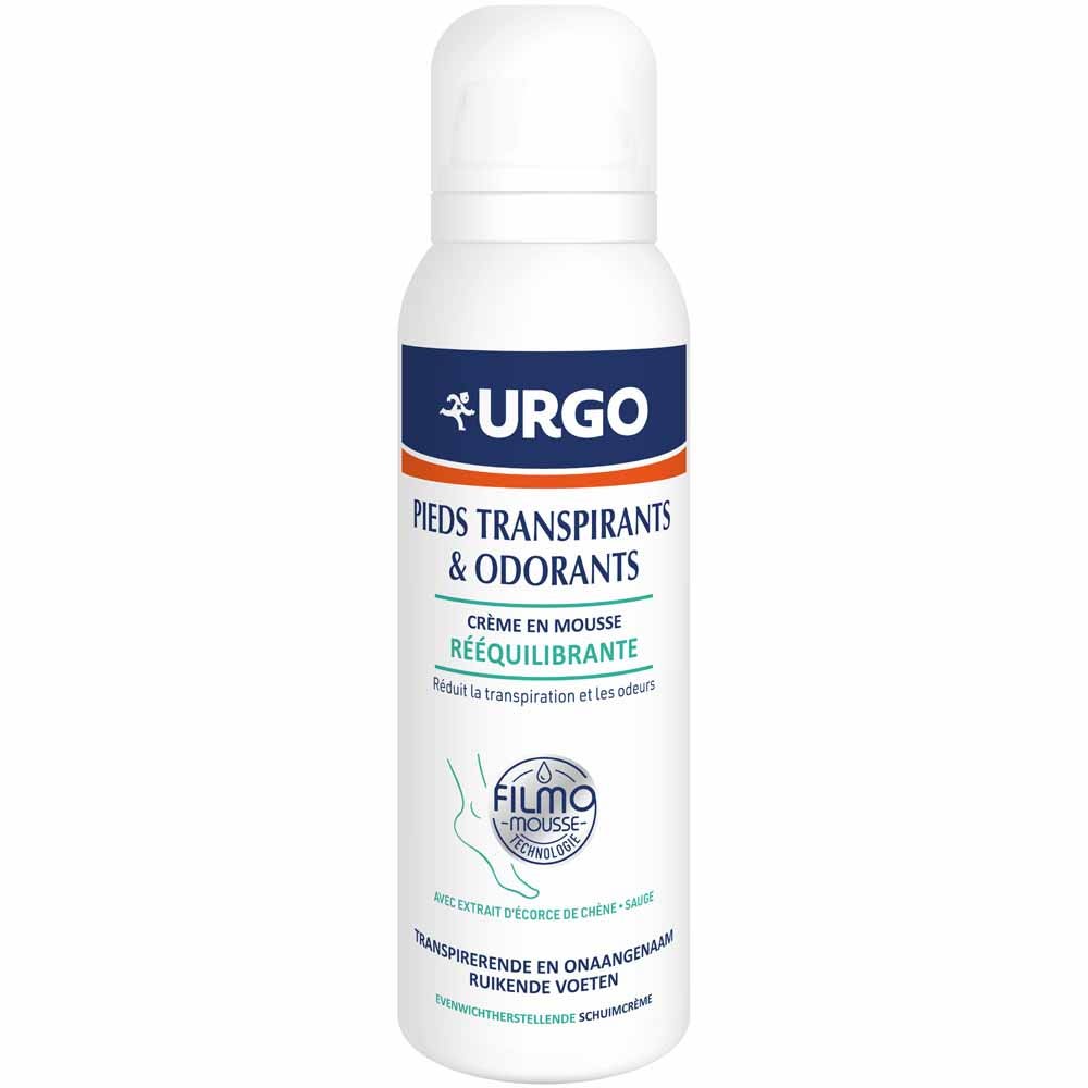 Urgo Crema di schiuma riequilibrante per piedi sudati e maleodoranti 125 ml