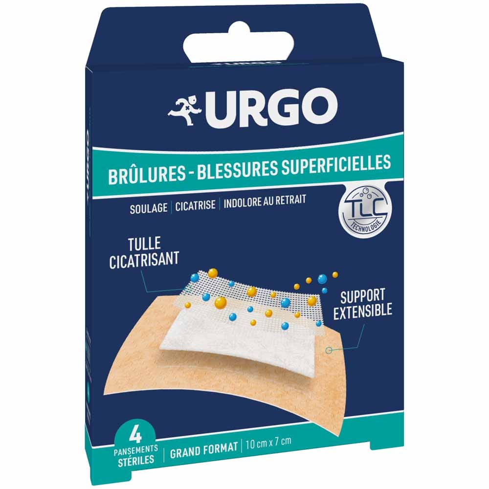 Urgo Medicazioni per ustioni di grandi dimensioni 10x7cm x4