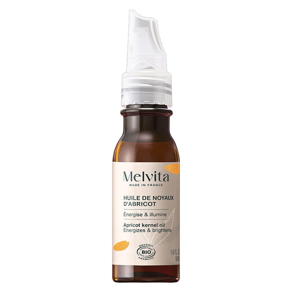 Melvita Olio di noccioli di albicocca buon colorito pelli stanche bio 50 ml