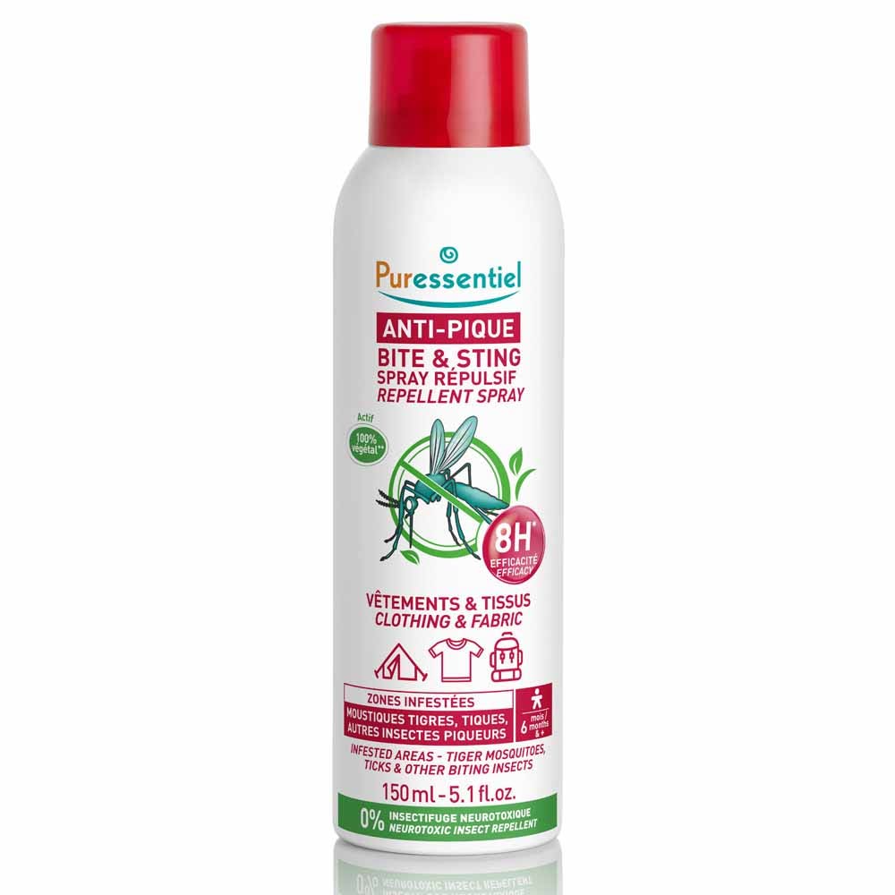 Puressentiel SOS Insetti Spray Repulsif Vetements Et Textiles 150ml