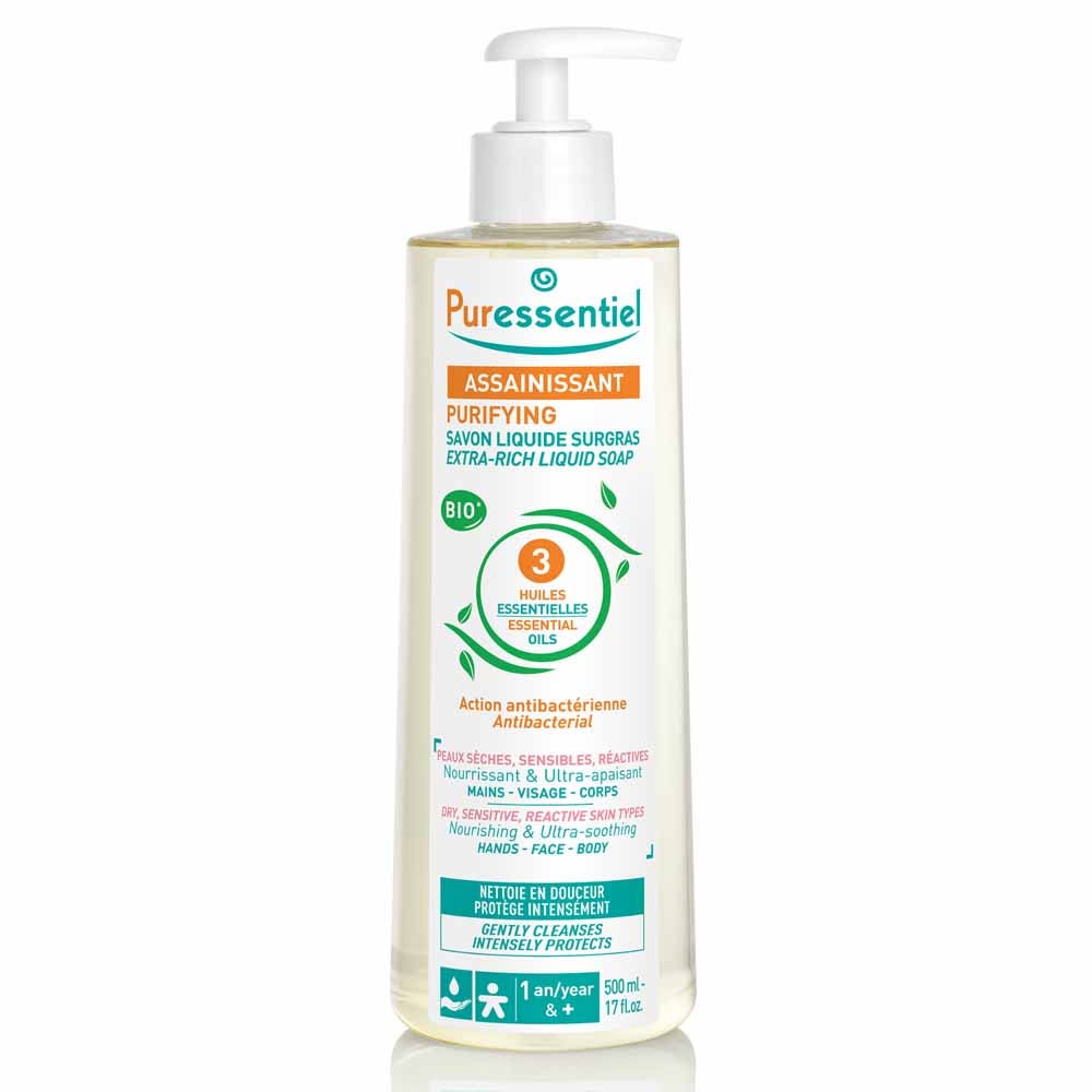Puressentiel Purificante Sapone surgras con 3 oli essenziali bio 500ml