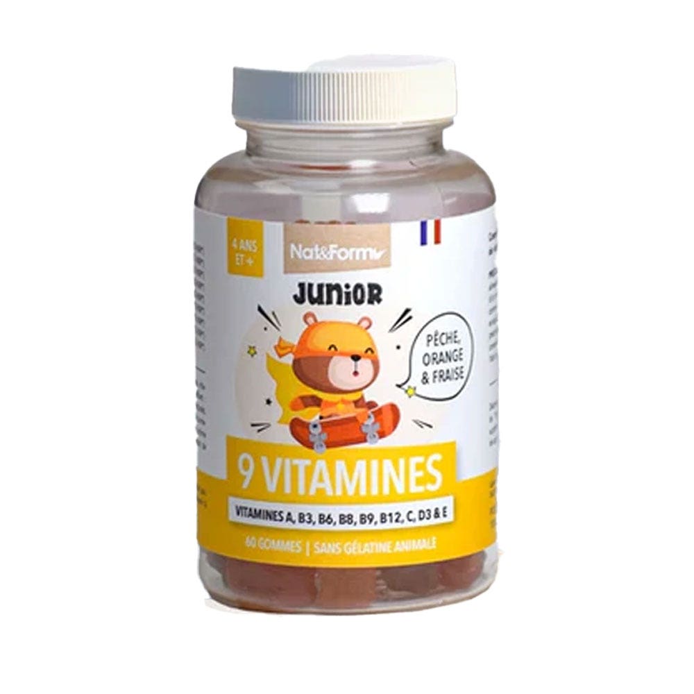 Nat&Form Junior 9 Vitamine 60 Gommine