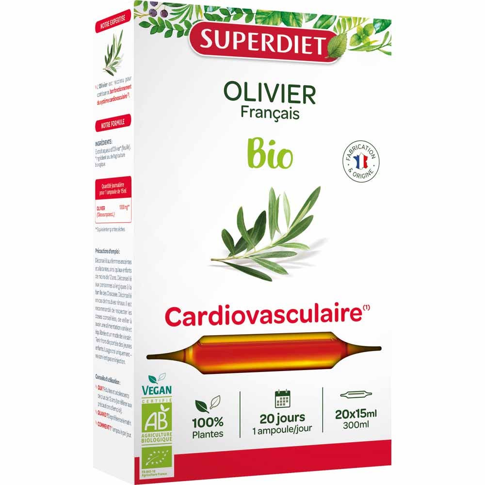 Superdiet Ulivo Organic Cardiovascular 20 Fiale 15ml