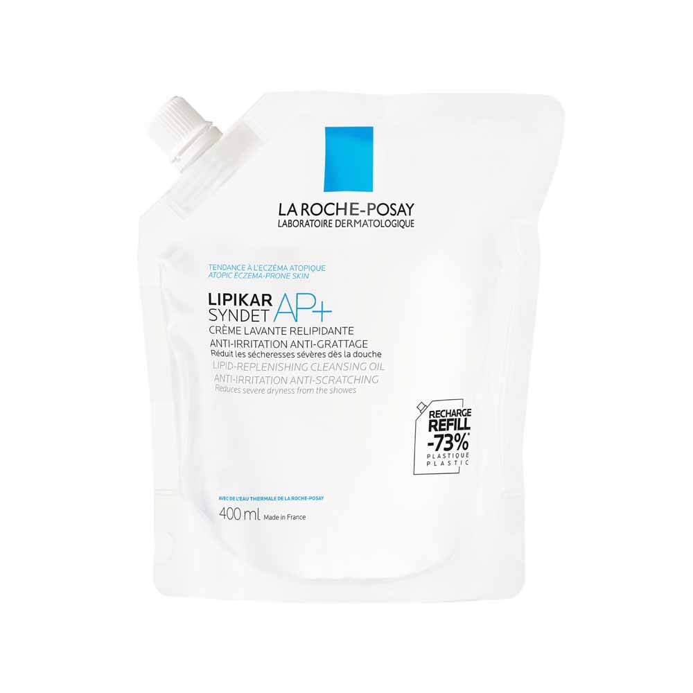 La Roche-Posay Lipikar Doccia schiuma lavante syndet AP+ pelli tendenti a eczema atopico ricarica eco 400 ml