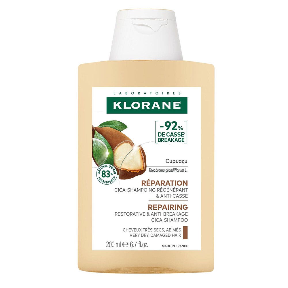 Klorane Cupuaçu Shampoing riparatore bio per capelli molto secchi 200 ml