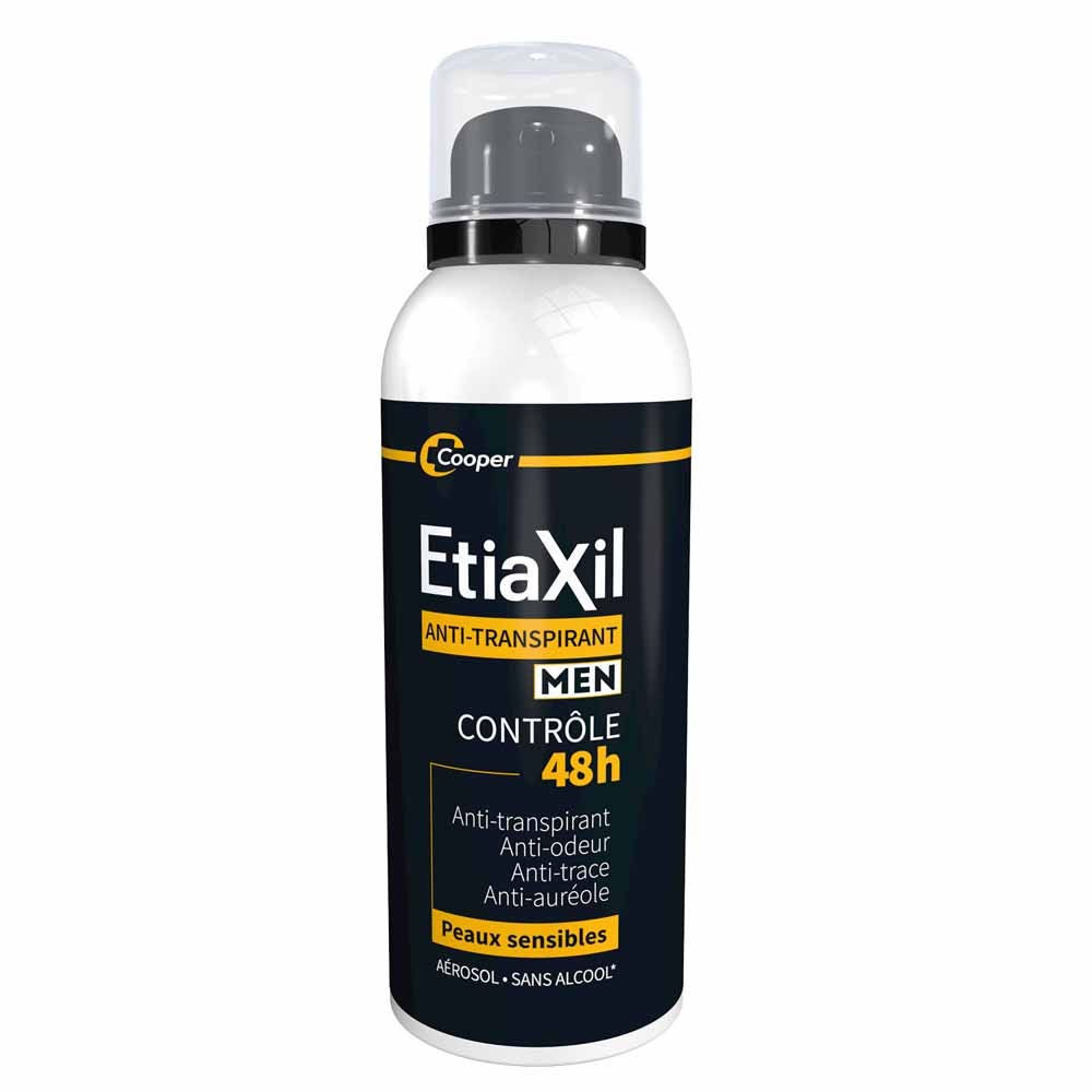 Etiaxil Anti-traspirante Deodorante spray uomo controllo 48h per pelli sensibili 150 ml