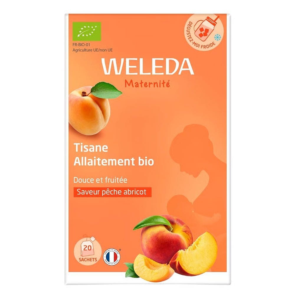 Weleda Tisana per l'allattamento bio al gusto pesca-albicocca 20 bustine