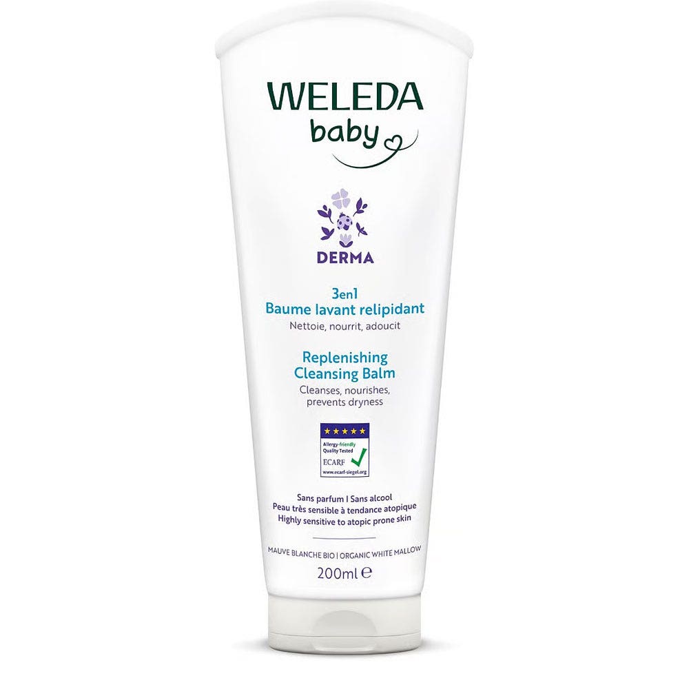 Weleda Derm 3in1 Balsamo detergente rimpolpante 200 ml