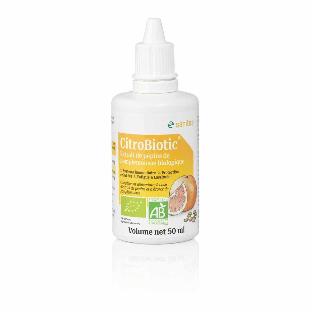 Citrobiotic Estratto di semi di pompelmo biologico con Vitamine C 50ml