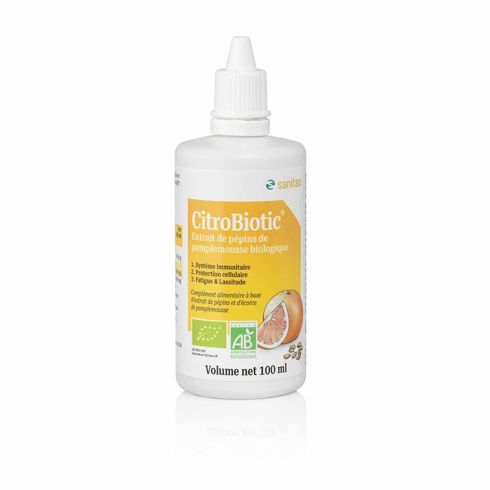 Citrobiotic Estratto di semi di pompelmo biologico con Vitamine C 100ml