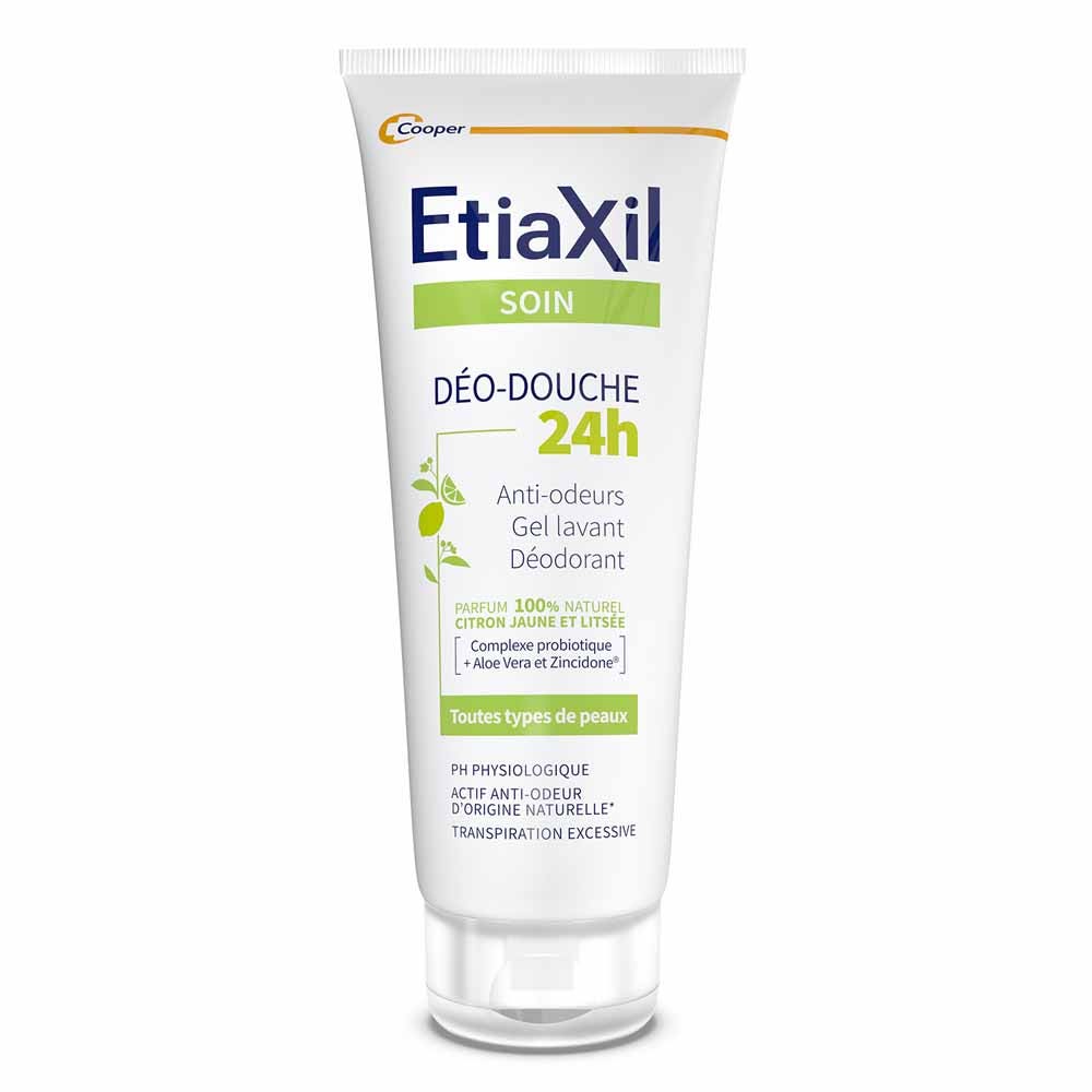 Etiaxil Doccia Gel doccia 24h al Limone per la sudorazione eccessiva Pelle Sensibile 200 ml