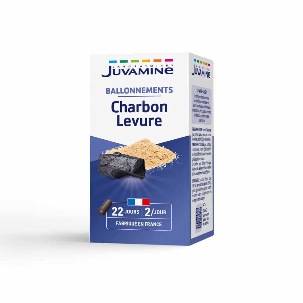 Juvamine Carbone vegetale + lievito 45 capsule