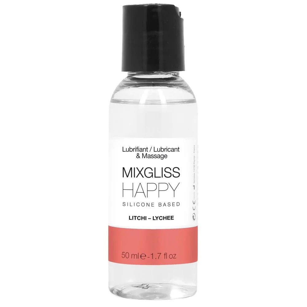 Mixgliss Lubrificante e massaggio a base di silicone gusto litchi 50 ml