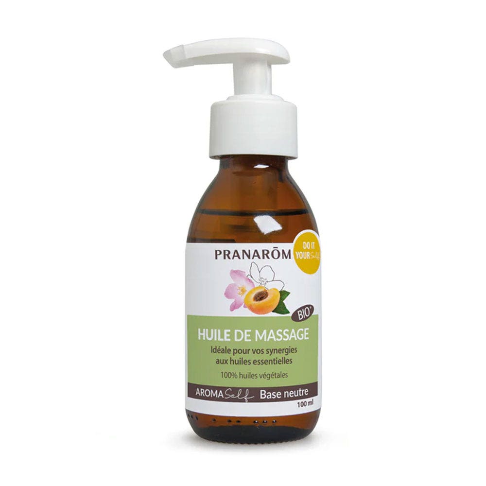Pranarôm Aromaself Olio da massaggio neutro bio olio vegetale 100 ml