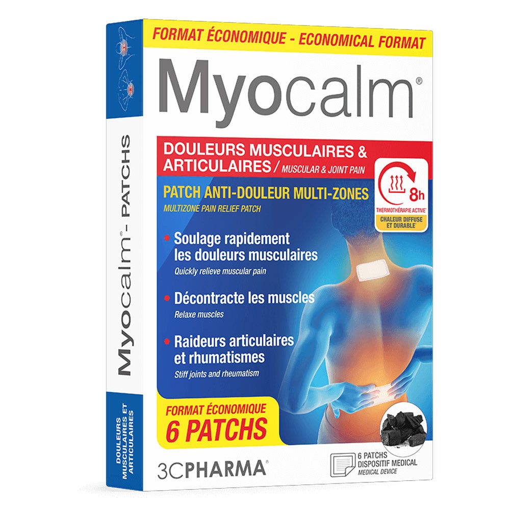 3C Pharma MyoCalm Douleurs Musculaires 6 patchs