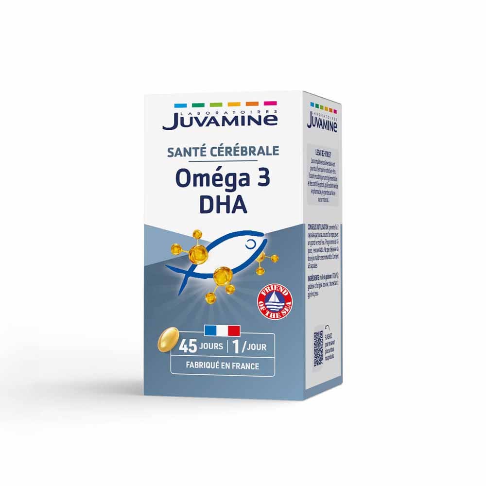 Juvamine Omega 3 DHA Salute del cervello 45 capsule