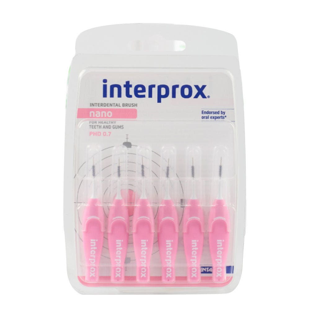 Interprox Nano Spazzolini interdentali 0,7 mm 6 unità