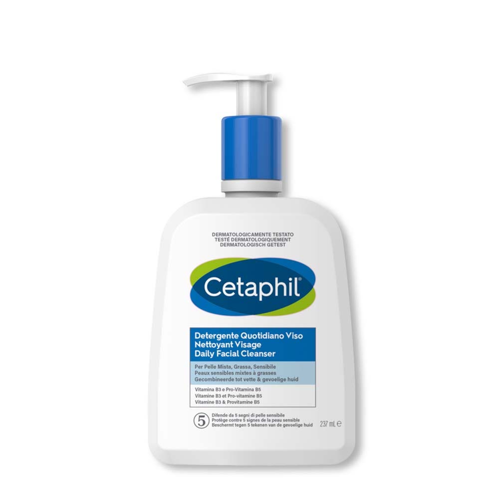 Cetaphil Detergenti viso Pelle Sensibile da mista a grassa 237ml