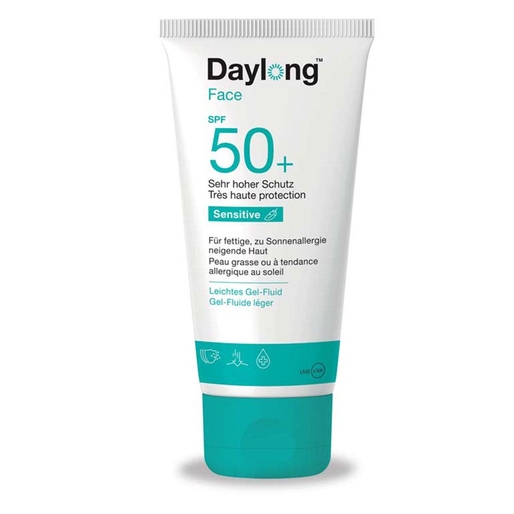 Galderma Daylong Gel Viso Fluido ad Altissima Protezione SPF50+ Pelle grassa e sensibile 50ml