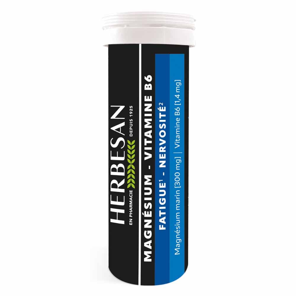 Herbesan Magnesio marino + vitamina B6 15 compresse