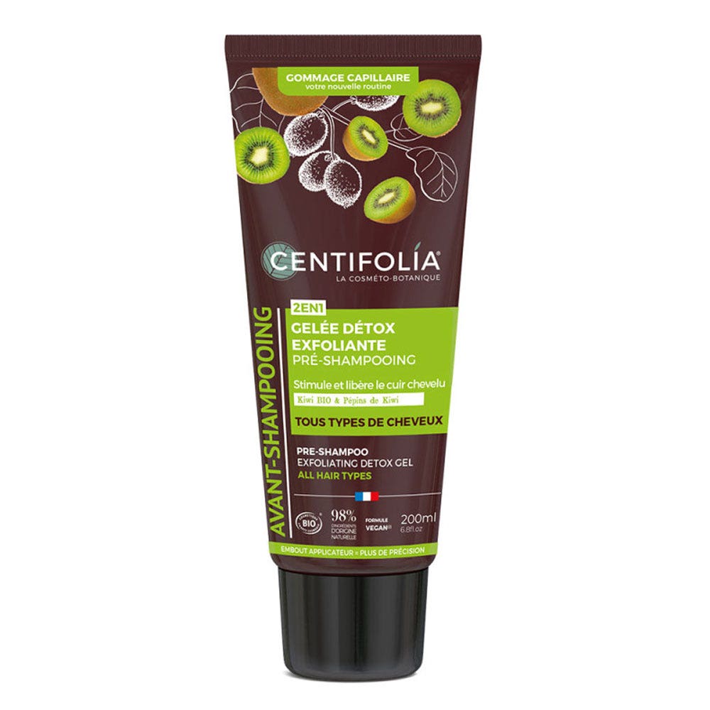 Centifolia Pre-Shampoo Esfoliante Gelée Détox 2en1 Bio 200 ml