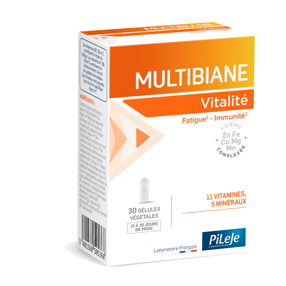 Pileje Multibiane Vitalità stanchezza e immunità 30 capsule