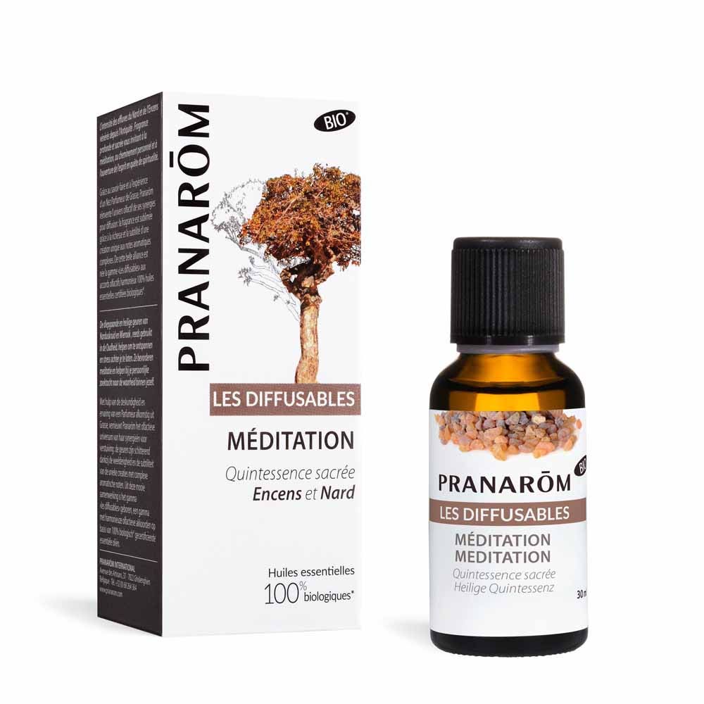 Pranarôm Les diffusables Diffusione atmosferica Meditazione Incenso e Nardo 30ml