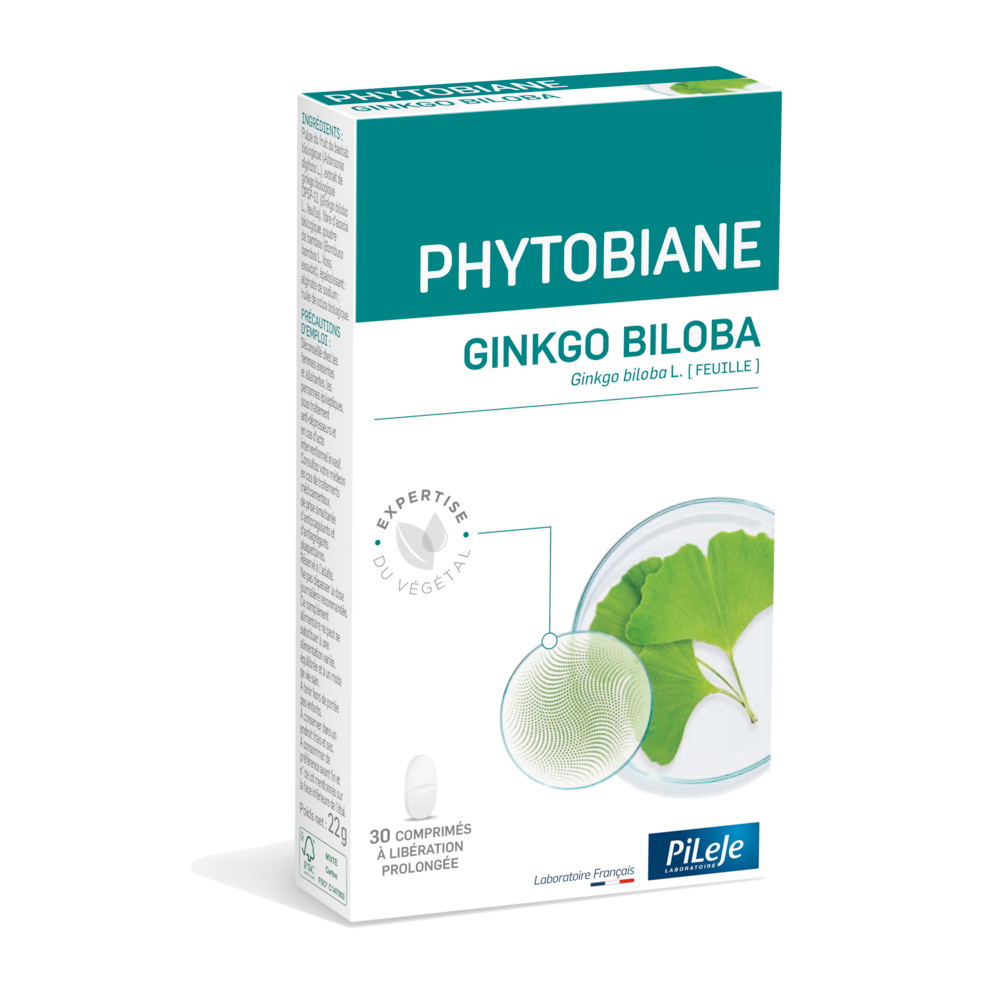 Pileje Phytobiane Ginkgo Biloba per la memoria 30 compresse