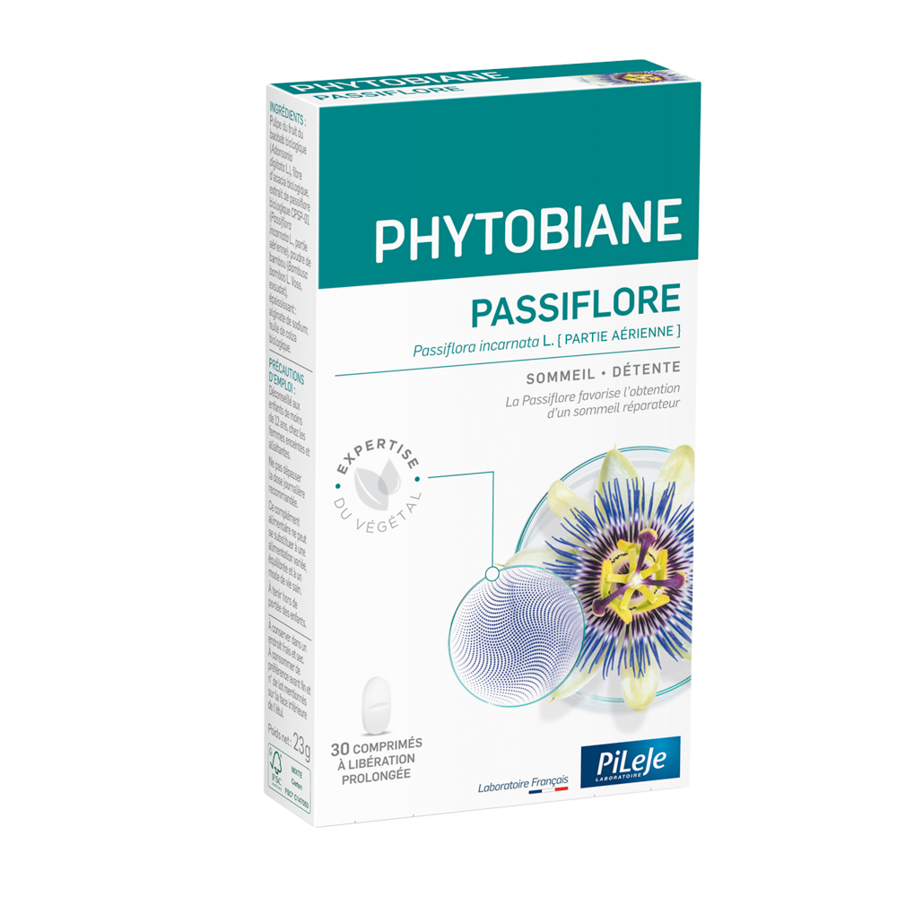 Pileje Phytobiane Passiflora per sonno e relax 30 compresse