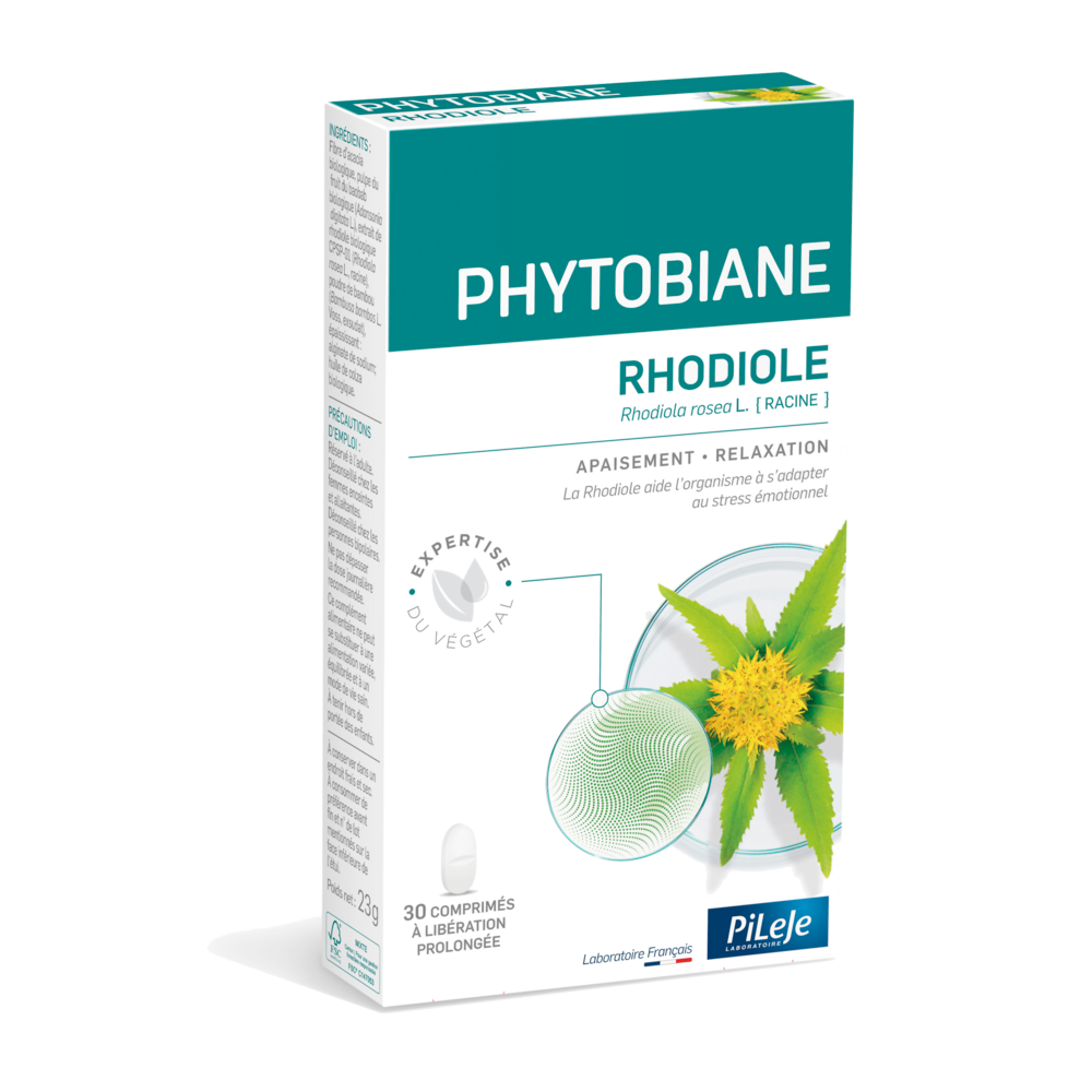Pileje Phytobiane Rodiola rilassamento e benessere mentale 30 compresse