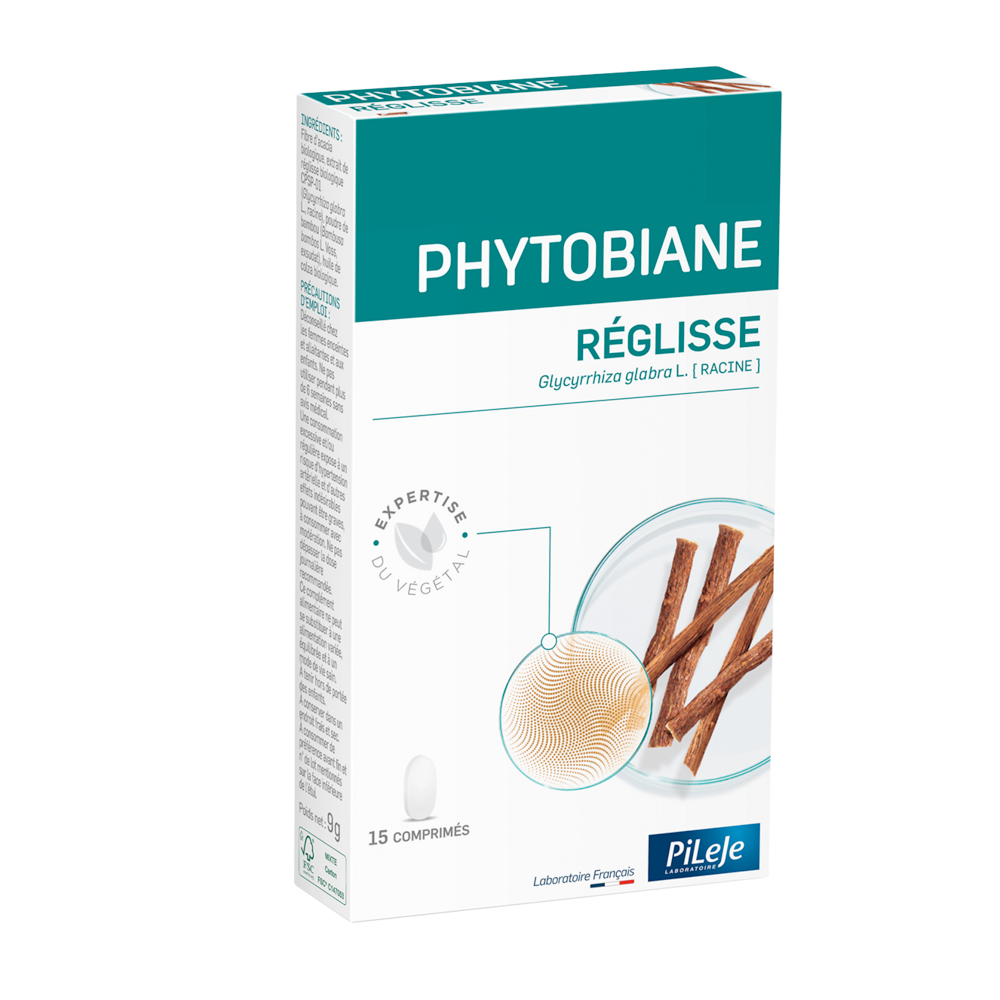 Pileje Phytobiane réglisse 15 compresse