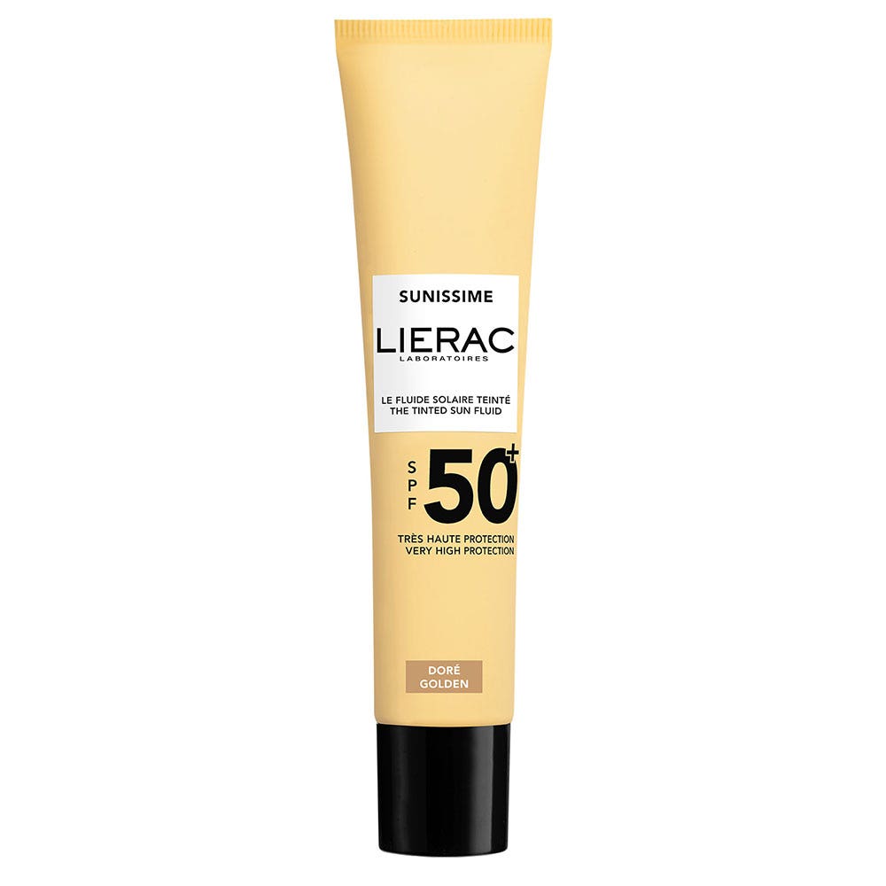 Lierac Sunissime Fluido solare tintato SPF50+ con effetto dorato 40 ml