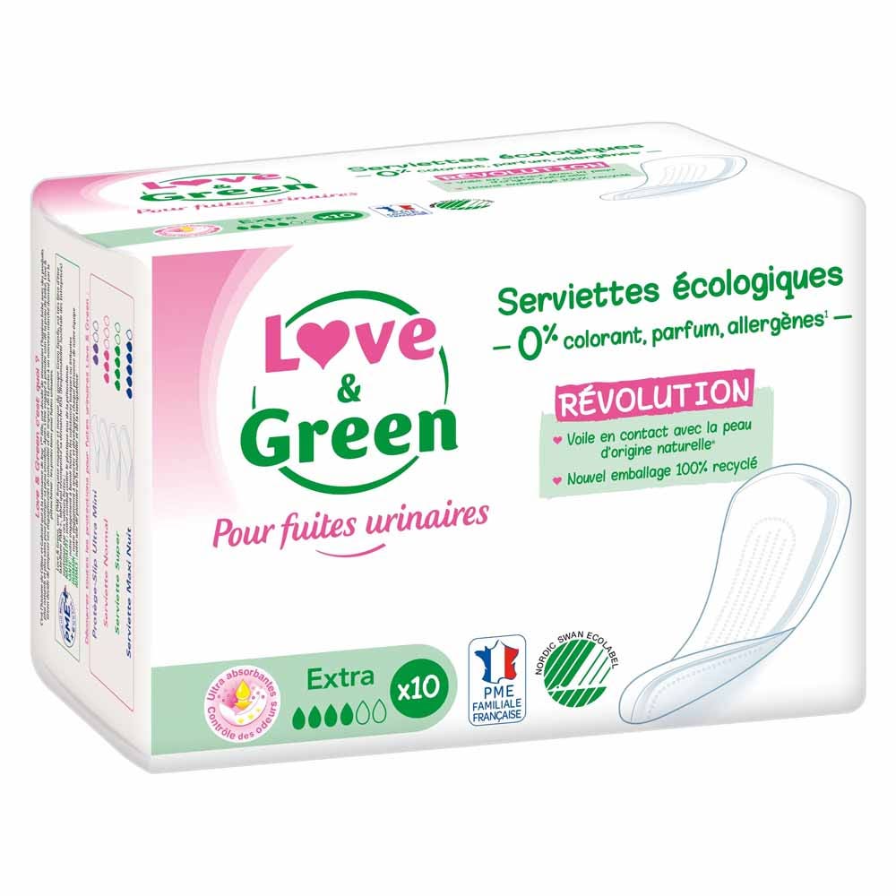 Love&Green Perdite urinarie Extra 10 assorbenti