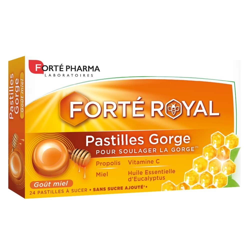 Forté Pharma Forté Royal Pastiglie per la gola al miele 24 compresse