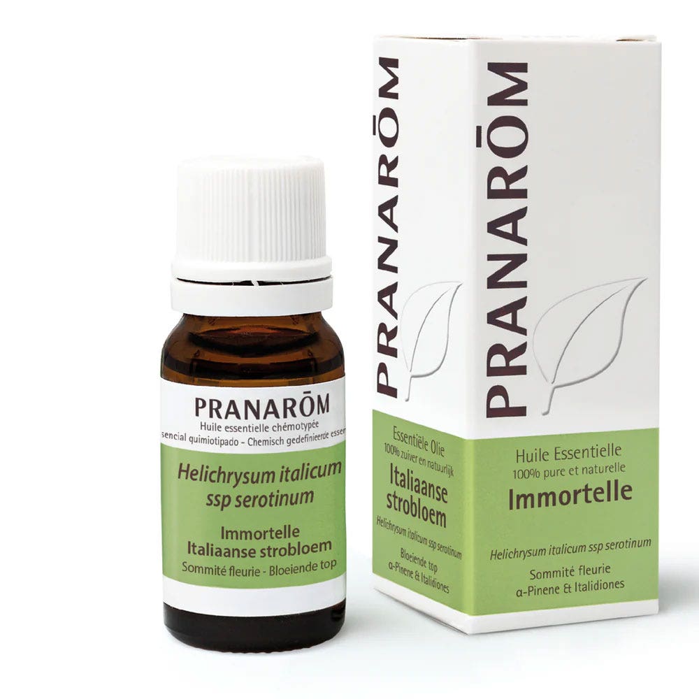 Pranarôm Oli Essenziali Olio essenziale di elicriso Elicriso italiano sommità fiorita 10 ml