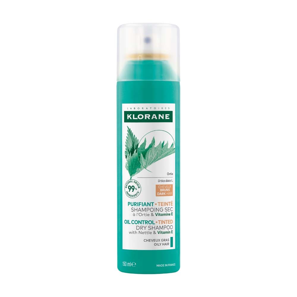Klorane Shampoo secco colorato capelli castani a marroni 150 ml