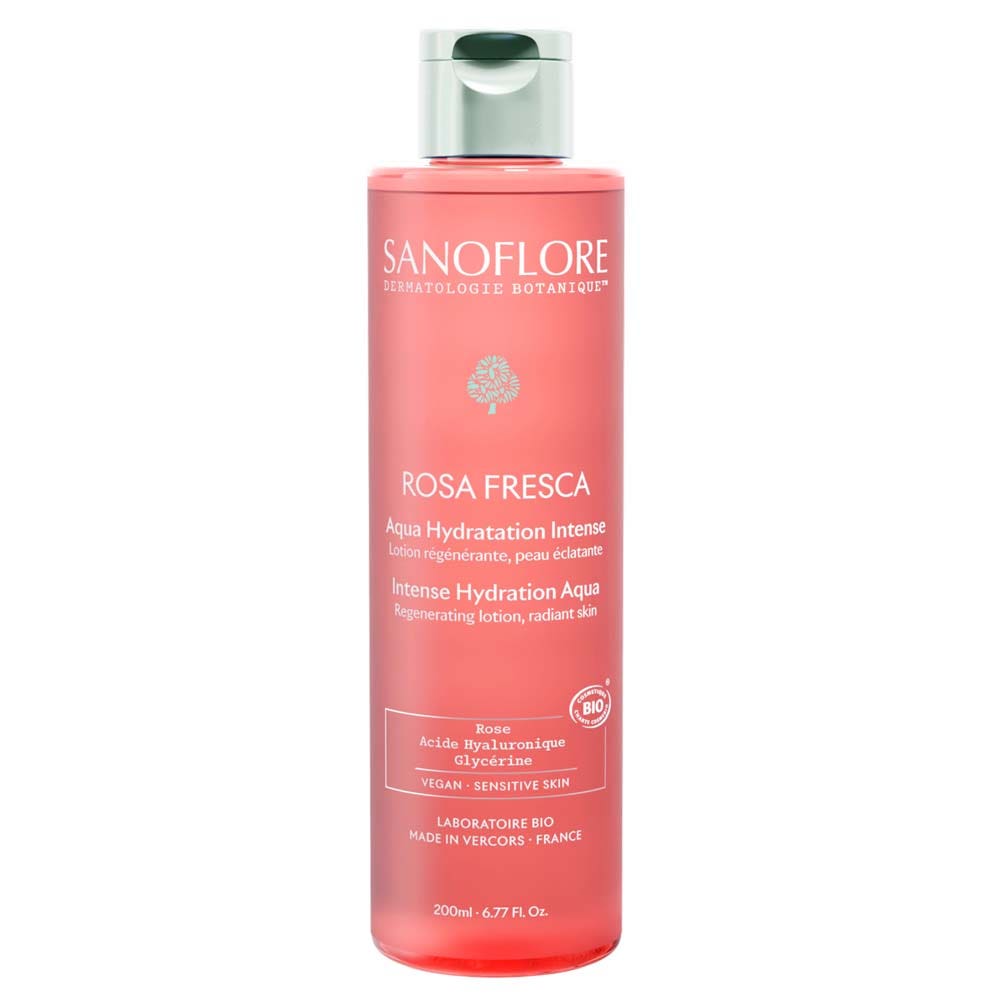 Sanoflore Rosa Fresca Damascena lozione viso botanica bio Peaux Sensibles 200ml