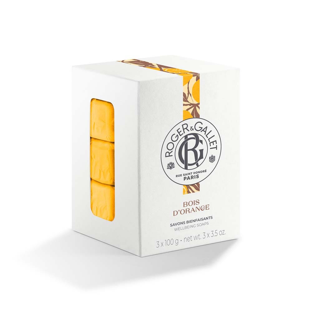 Roger & Gallet Bois D'Orange Set regalo di sapone benefico Base dell'impianto 3x100g