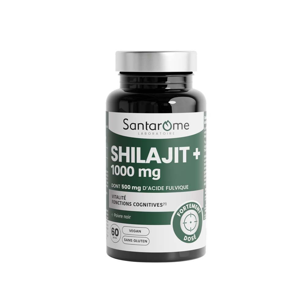 Santarome Shilajit 1000 mg energia e funzioni cognitive 60 capsule
